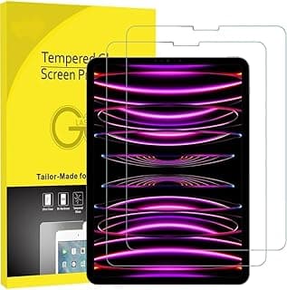 [عبوة 2] اسكرينة حماية لشاشة iPad Air 4 10.9" 2020 و iPad Pro 11 Inch (2020/2018)، زجاج مقوى [مضاد للخدش] [صلابة 9H]