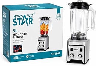 Professional High-Speed Blender 2000W 5L - Silver - A1-667