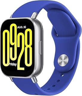 استيك موبيلاك Dl3 متوافق مع شاومي Redmi Watch 5 Active/Redmi Watch 5 Lite للرجال والنساء، استيك سيليكون ناعم 22mm، استيك رياضي بديل مقاوم للماء وقابل للتعديل