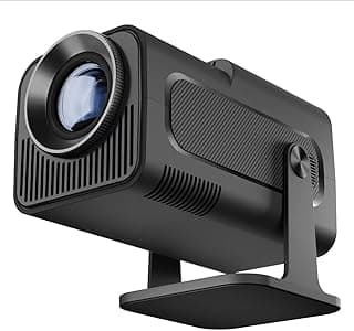 HY320 Mini Projector Android 11, 1080P WIFI6 BT5.0 Home Cinema, 12000 Lumen FHD 4K Support, Car Keystone Outdoor/Home, Compatible with USB/Fire Stick/TV