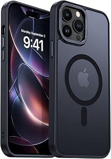 DUEDUE Magnetic Case for iPhone 14 Pro Max Case,Compatible with MagSafe Phone Case, Military Grade Drop Shockproof Protective Translucent Matte Slim Thin Cover Cases for iPhone 14 Pro Max 6.7”,Black