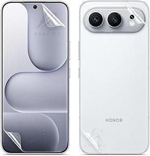 ARROWS Flexible Front & Back Screen Protector for Honor 500 – Full Coverage Hydrogel Film, HD Clear, Bubble-Free Installation, Scratch & Dust Resistant, Ultra-Thin – Not a Glass
