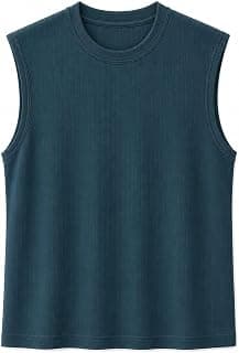 VOID Women's Basic Ribbed Sleeveless Round Neck Top