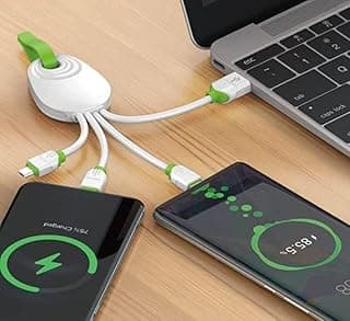 LDNIO LC95 3 in 1 USB Charger Keychain Cable Type-C 3.4a