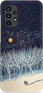جراب موبايل سيليكون مطبوع بتصميم Full Moon Snowshoe Tour متوافق مع سامسونج A13 4G