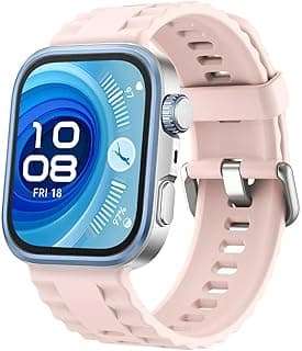ECO Official Wave Silicone Bracelet for Huawei Watch Fit 3/Watch Fit 4 Pro/Fit 4 Strap, Soft Silicone Sport Replacement Strap for Women/Men, Adjustable Waterproof Sports Band (Pink)