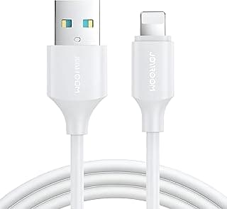 كابل شحن سريع UL012A9 2.4A USB-A إلى Lightning، طول 1 متر، أبيض