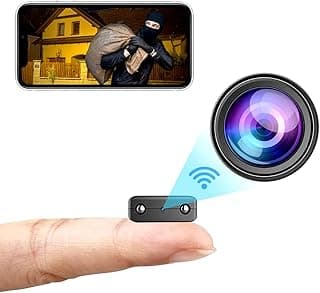 كاميرا واي فاي 1080P ذكية للمنزل، كاميرا صغيرة بمستشعر حركة ورؤية ليلية، تحكم عبر التطبيق والهاتف