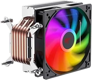 مروحة وحدة معالجة مركزية F2005 120 ملم بإضاءة ار جي بي، أنابيب نحاسية انتل LGA1700 من جيمينوت