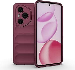 phone case compatible with honor 400 pro global Magic Shield TPU + Silicone Shockproof Phone Case For honor 400 pro (wine red)