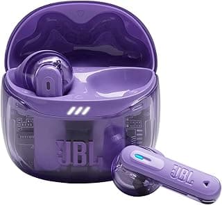 Tune Flex 2 Wireless Bluetooth Earbuds Noise Cancelling and 48H Battery Playback, Water and Dust Resistant IP54, with Multi-point Connector and Open Design, Ghost Mauve