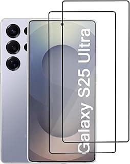Galaxy S25 Ultra Screen Protector, 9H Hardness Tempered Glass Screen Protector for Samsung Galaxy S25 Ultra, Bubble Free, Fingerprint Free, Easy Installation (S25 Ultra) 2 Pack