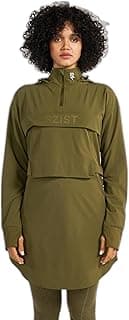 unisex-adult RZIST Women's 2-in-1 Crop Top & Hoodie - Capulet Olive Hooded Sweatshirt (pack of 1)
