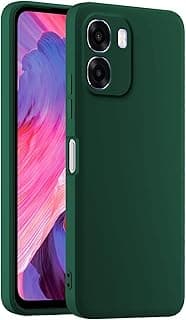 Colourful Silicone Mobile Phone Case, Suitable for Oppo A6X (6.75 Inches) - Dark Green