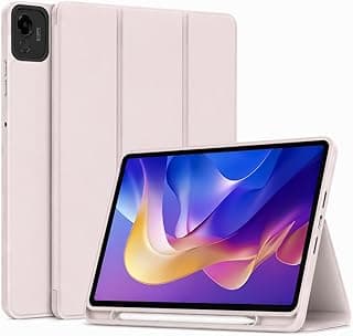 Dl3 Mobilak Smart Case For HONOR Pad X9a (11.5" Inches) Cover with Pencil Holder, Soft TPU Smart Stand Back Cover Auto Wake/Sleep (Pink Sand)