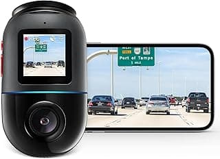 Omni Dashcam, Patented 360° Full View Rotatable Design with HDR Imaging, 24H AI Motion Detection, Parking Surveillance, Inbuilt GPS Logger, Expanded ADAS, Voice Control 60 FPS (128GB)