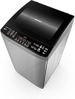 Top Loading Washing Machine Capcity 13Kg DDM Inverter Drain Pump, Glass Hydraulic Door, Anti-Bacterial Fan, Quick Wash, Tub Clean, Anti-Wrinkle Function, Stainless ES-TD13GSSP