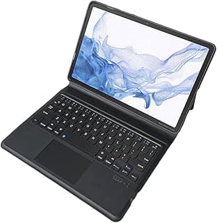 جراب بلوحة مفاتيح لجهاز سامسونج جالاكسي تاب S7 11 بوصة (SM-T870/SM-T875/SM-T876B)، جراب قابل للطي ولوحة تحكم باللمس رفيعة للغاية (لوحة مفاتيح غير قابلة للفصل) من زومن