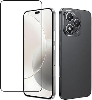 Premium HD Clear Tempered Glass Screen Protector with Black Frame Anti-Static and Dust-Proof Compatible With Honor 400 Lite