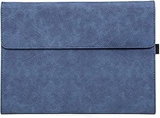 Leather & Silicone Protective Cover for Microsoft Surface Pro 6 -12.3in (Ocean Blue)