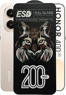 Tiger200 Tempered Glass Screen Protector for Huawei Honor Series Anti-Static Protection, Anti-Fingerprint, 360-Degree Shape Bending (Honor 400)