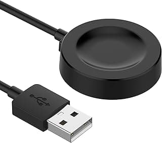 كيبل شاحن من كيو اتش بي ايه ام دي لساعة هواوي GT4/GT4 46 ملم/GT4 41 ملم/GT3/GT3 SE/GT3 برو USB A متوافق مع ساعة GT سايبر/GT رانر 3.3 قدم/ 1 متر