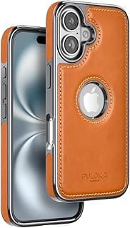 PULOKA iPhone 16 Leather Case (Brown)