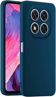 HULLIN Colorful Silicone Phone Case, Suitable for Redmi Note 15 Pro+ 5G / Redmi Note15 ProPlus 5G (6.83") - Sapphire Blue