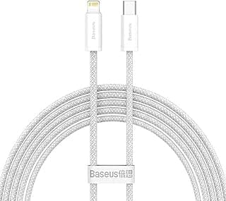 كابل بيانات وشحن سريع سلسلة Dynamic من Type-C إلى Lightning (20 وات - 2 متر) - أبيض