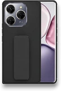 Back Cover Stand Case FOR INFINIXX SMART8 Magnetic Car Holder Soft Silicone Horizontal & Vertical Kickstand Cover Wrist Strap Full protection Anti Fingerprint Case
