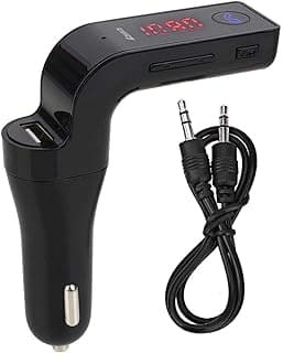 مشغل MP3 لاسلكي للسيارة يعمل بالبلوتوث وجهاز ارسال اف ام وراديو ال سي دي واس دي وشاحن USB