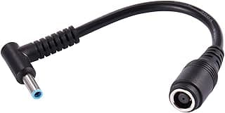 7.4x5.0mm to 4.5x3.0mm Charger Adapter Power Converter Cable 7.4mm x 5.0mm 5mm for 12V 5V Powr Supply (1 Pack)
