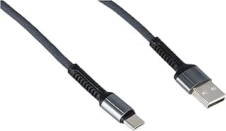 كابل شحن USB سريع 2.4 امبير نوع سي بطول 1 متر من لدنيو LS63 - رمادي، لهاتف ذكي