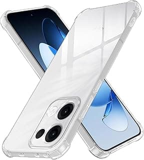 جراب لهاتف اوبو Reno15 Pro 5G، [4 زوايا هوائية] حماية ضد الصدمات، غطاء TPU نحيف مقاوم للاصفرار، فتحات دقيقة ومقاوم للخدش - شفاف