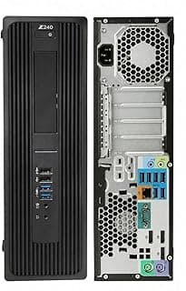 كمبيوتر مكتبي اتش بي Z240 SFF/CPU الجيل السابع زيون (R) CPU E3-1245 3.7GHz / RAM 4GB / HDD500GB ويندوز 10 برو وMC اوفيس 2019/USB3.0 DP/DVD HDMI/خدمة مجانية [مجدد] (4GB/HDD500GB)