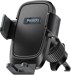 Next Store C241 Car Phone Holder Air Vent Adjustable 360 Degree Rotation Secure Clip One Hand for iPhone 15 14 13 12 Series Samsung Galaxy S24 S23