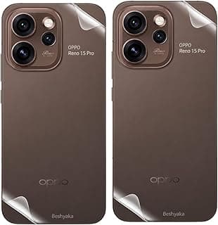 (2 قطعة) شاشة حماية خلفية هيدروجيل لهاتف OPPO Reno 15 Pro - شفافة، مرنة، مقاومة للخدش، تغطية كاملة