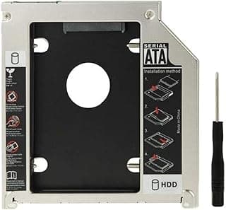 حافظة هارد HDD ساتا 6 سم بلاستيك USB سمك 12.7 ملم، لون أسود