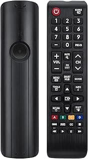 يوباي جهاز تحكم عن بعد عالمي لتلفزيون سامسونج متوافق مع جميع تلفزيونات LCD LED HDTV الذكية ثلاثية الابعاد أسود