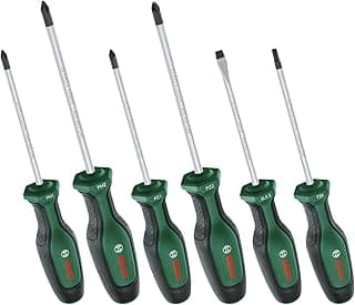 Screwdriver Set 6-Piece (6X High-Performance Screwdrivers for DIY; S2 Steel; Softgrip; Magnetic Tip) - Amazon Edition