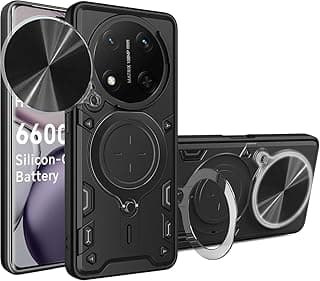 for Honor X9C 5G Case Cover, Built Slide Camera Protection Cover,Military Heavy Duty Protective Phone Case - Black