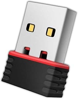 محول واي فاي بمنفذ USB وسرعة 950Mbps، محول كرت شبكة لاسلكي للكملبوتر واللاب توب وويندوز والريسيفر وماك OS ولينكس وراسبيري باي وويندوز 7/2 3 4/ ويندوز 10/11 زيرو، ماج سيت بوكس (اسود، واي فاي ميني)