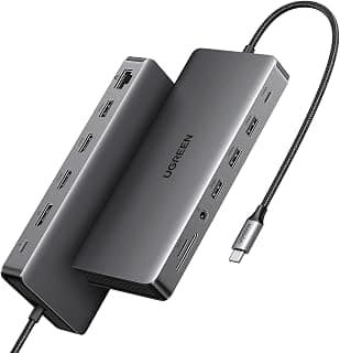 ugreen-alliance - Revodok Pro 313 13-in-1 100W - Triple Display Docking Station - 4x USB-3 | 2x USB-C | 1x AUX | 2x SD CARD | 1x Ethernet | 2x HDMI + 1x Displayport
