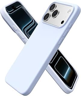 جراب حماية سيليكون رفيع للغاية من Next Store متوافق مع iPhone 17 Series ، مضاد للصدمات مع بطانة ناعمة من المايكروفايبر ومضاد للخدش مع حماية للكاميرا. (أزرق فاتح, iPhone 17 Pro)