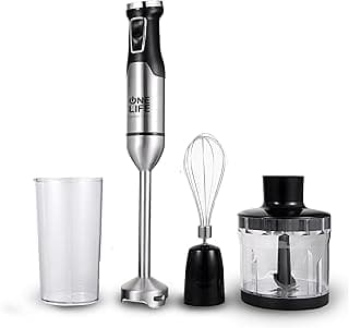 هاند بلندر HB1500SI - قوة 1500 وات، 5 سرعات، 4 شفرات ستانلس ستيل + وعاء 600 مل + كبة 500 مل + مضرب بيض