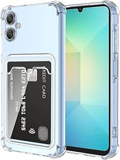 Case Compatible with Samsung Galaxy A07 Soft TPU Bumper with Card Holder Slim Fit Anti-Scratch Shockproof Protective Cover