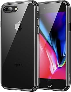 جراب فيوجن بولد لهاتف ايفون 7 بلس، قبضة قوية [نمط الاطار] غطاء خلفي صلب شفاف مضاد للصدمات ومضاد للاصفرار (ايفون 7 بلس)