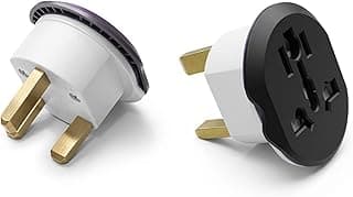 Universal Travel Adapter UK Plug (2 pieces)
