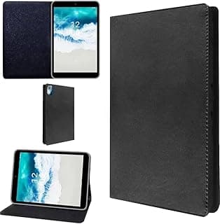 جراب تابلت مقاوم للصدمات متوافق مع هواوي MatePad SE 11 inch 2024، جراب نحيف ثلاثي الطي من الجلد الصناعي مع حامل (أسود)