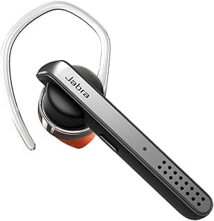 Jabra Talk 45 Bluetooth Headset For High Definition Hands-Free Calls With Dual Mic Noise Cancellation, 1-Touch Voice Activation And Streaming Multimedia, Black